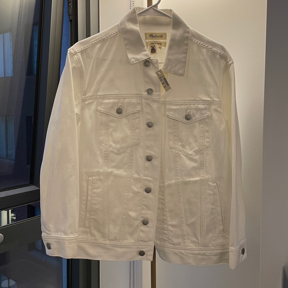 Madewell / trucker / jacket / white / new with tag / never worn / brand new